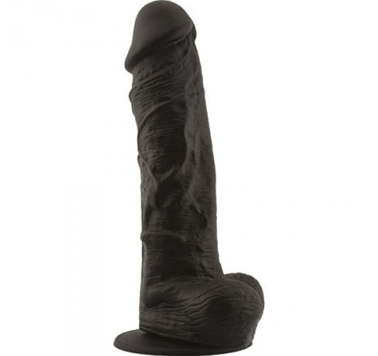 Czarne dildo rozmiar xxl duże grube mocne sex 28cm